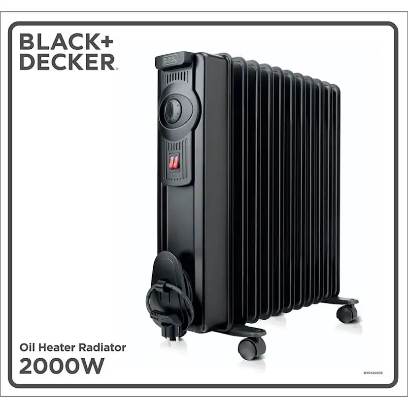 Oljefyllt element Black+Decker 2000W