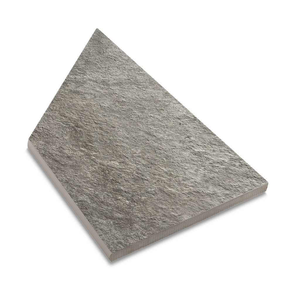 Uteklinker Bricmate Z Quartzit Grey Pool Inner Corner Right 30x60 cm