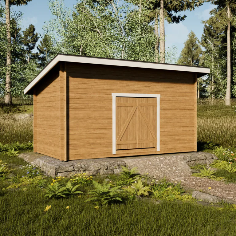Timmerförråd LP Garden P-M (10m²) Pulpettak