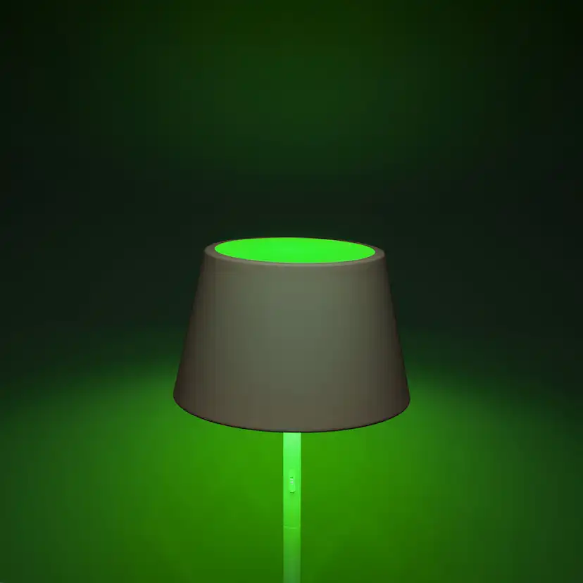 Pomezia golvlampa USB vit Vit