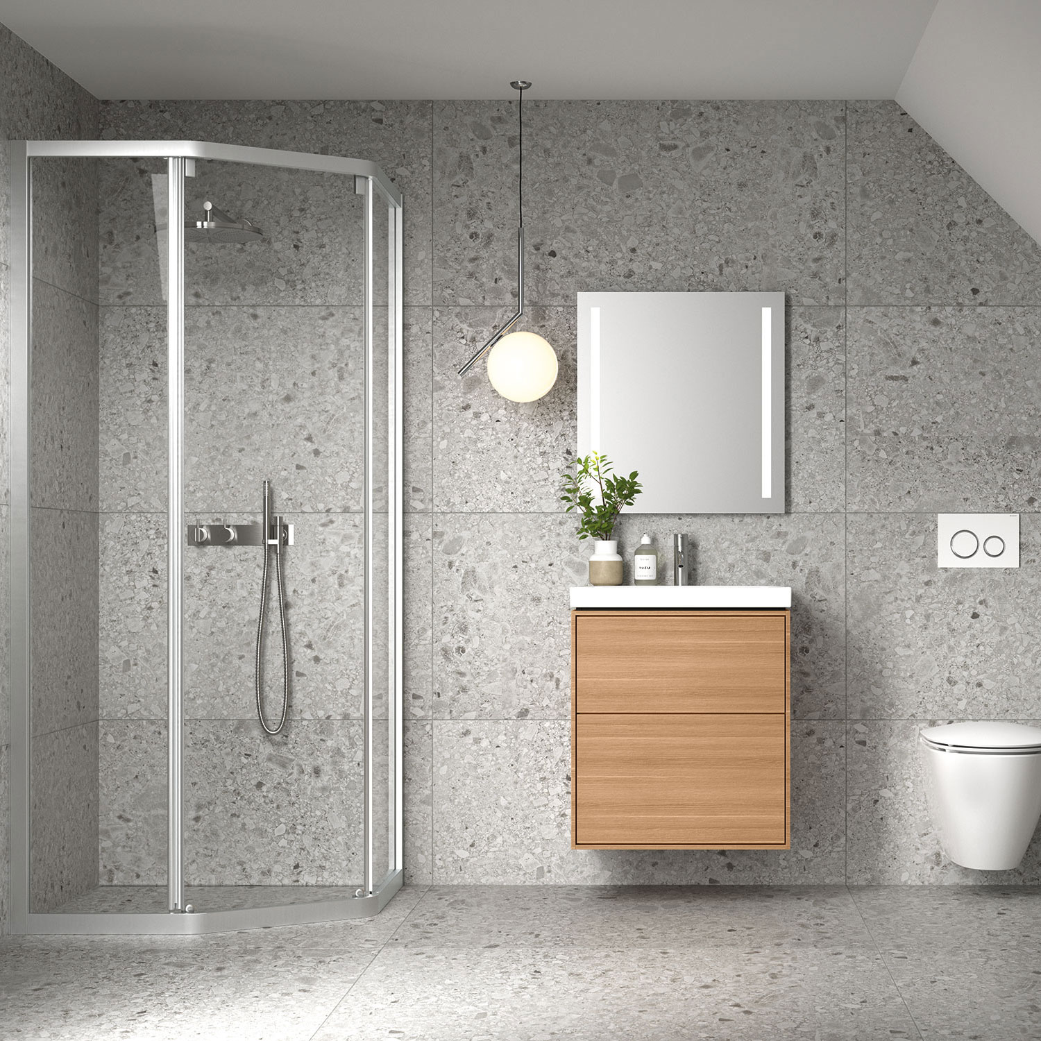 Duschhörn Contura Shower Space Pentagonal