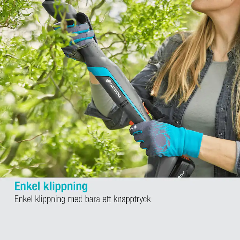 Grensax Gardena EasyCut P4A Komplett med Batteri och Laddare