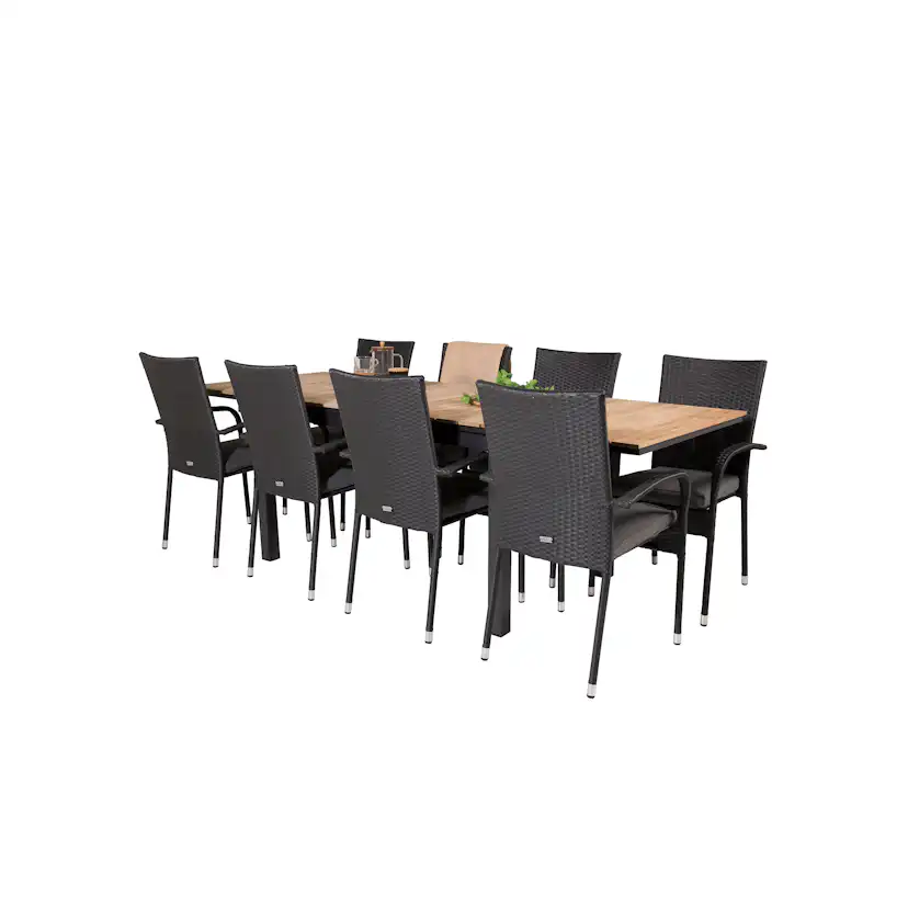 Matgrupp Venture Home Meya 160/240 med 8 Asta Stolar