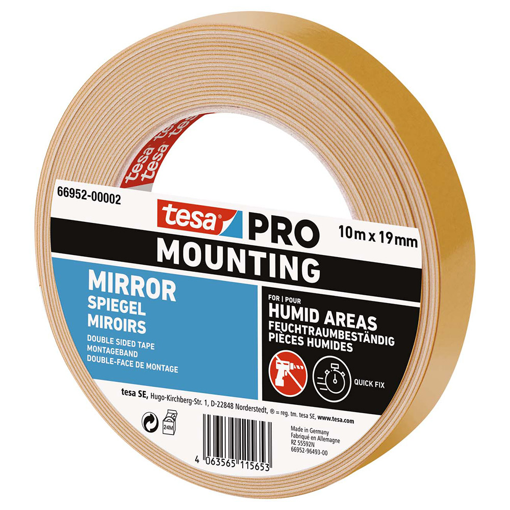 Monteringstejp Tesa Pro Spegel 19 mm