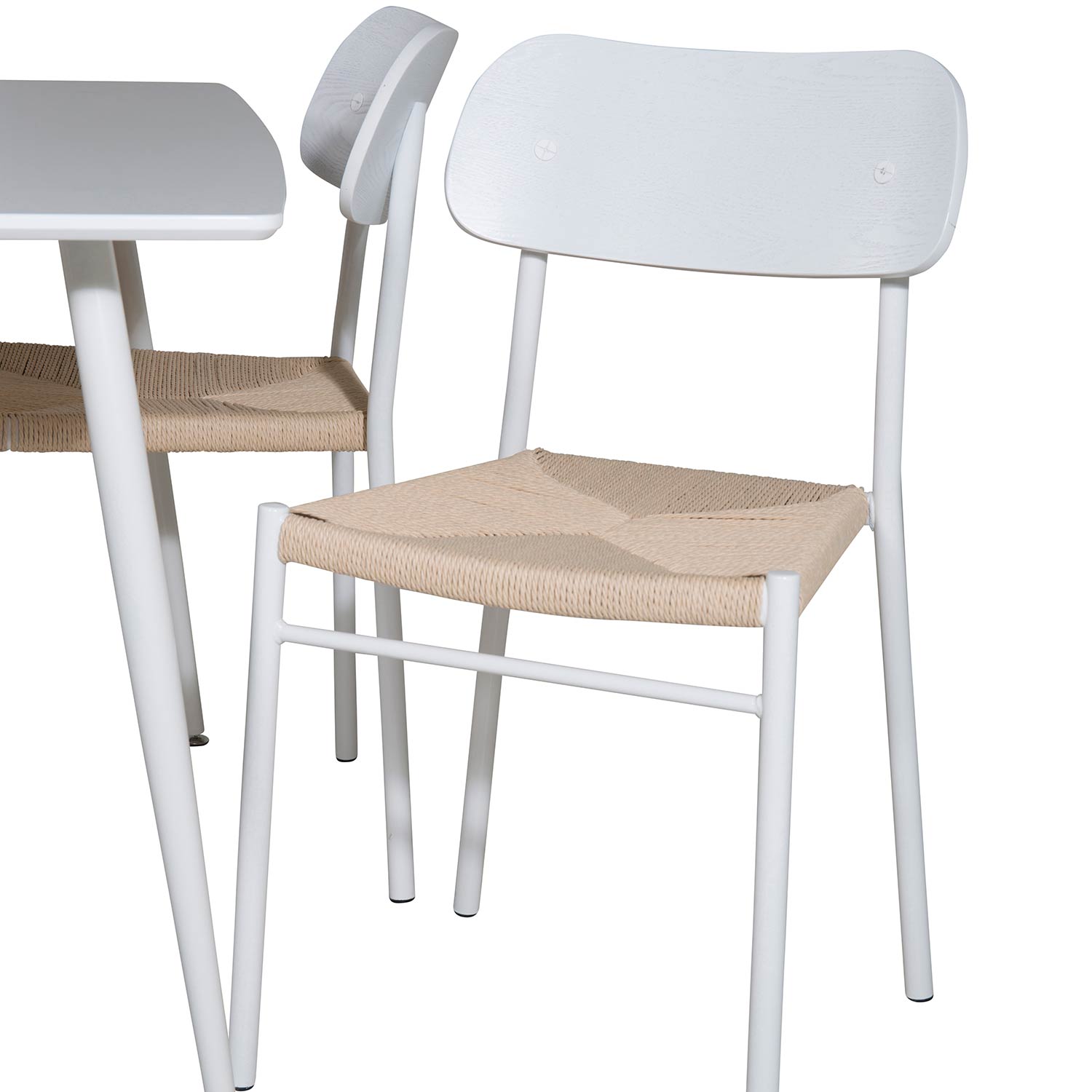 Matgrupp Venture Home Pobbie med 4 Peggy Stolar Vit