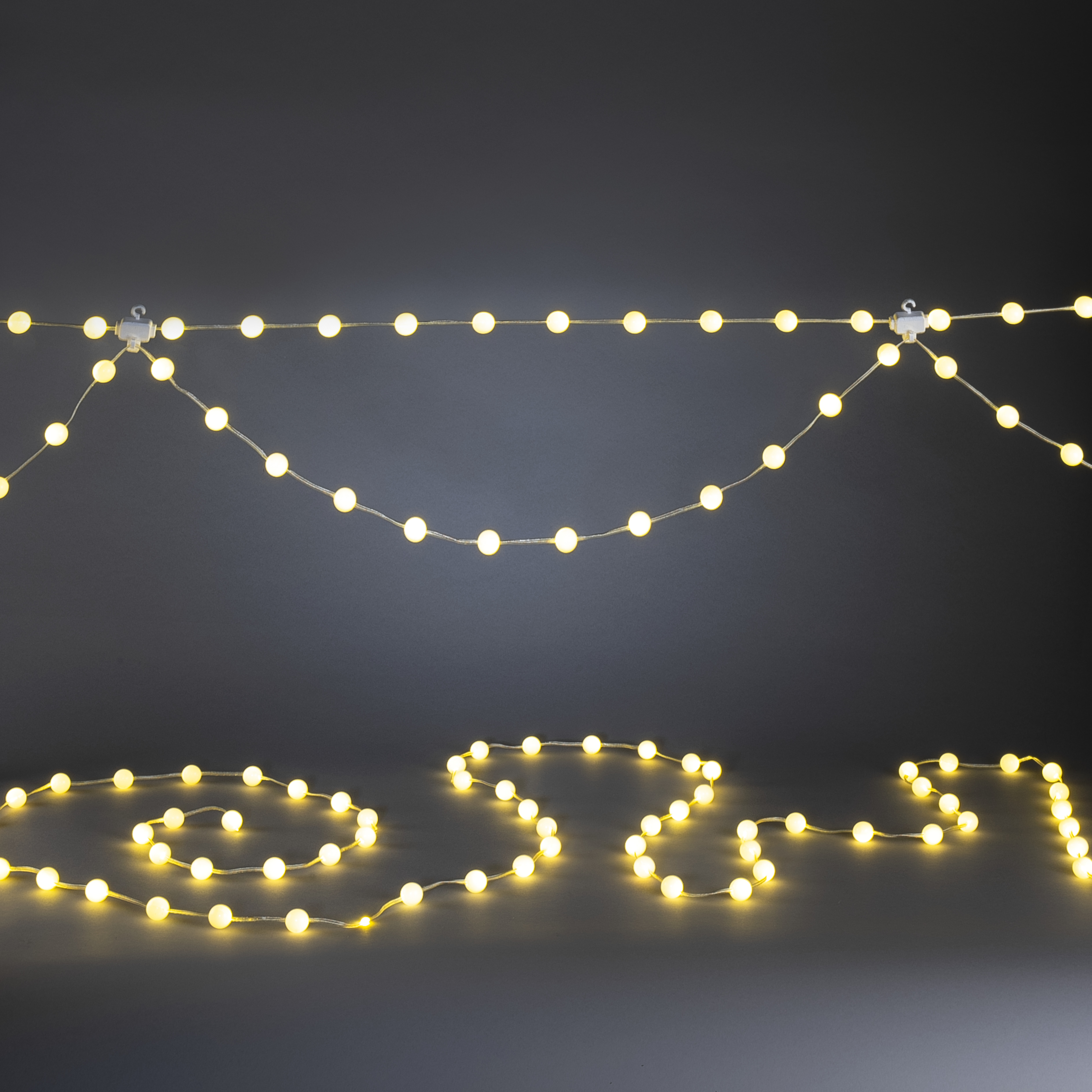 Ljusslinga Gnosjö Konstsmide Ljusgardin Enkelrosett LED Utomhus 4,8m
