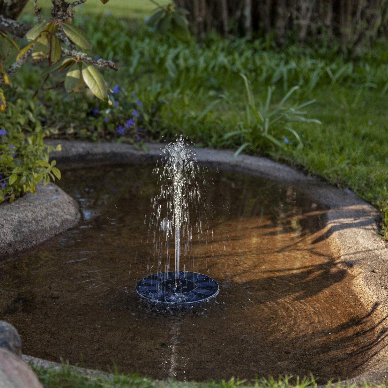 Solcellsdekoration Star Trading Fontän RGB LED