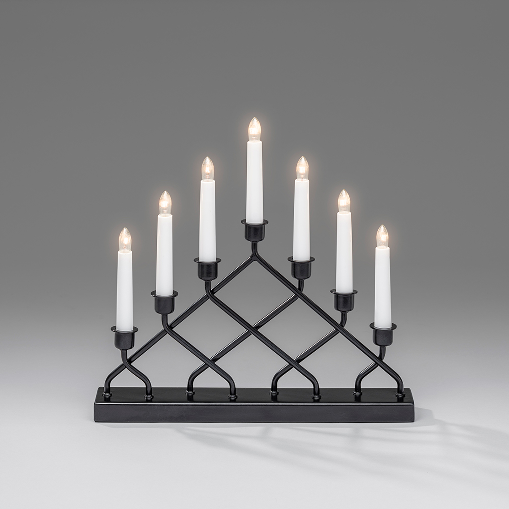 Adventsljusstake Gnosjö Konstsmide 7L Kryss