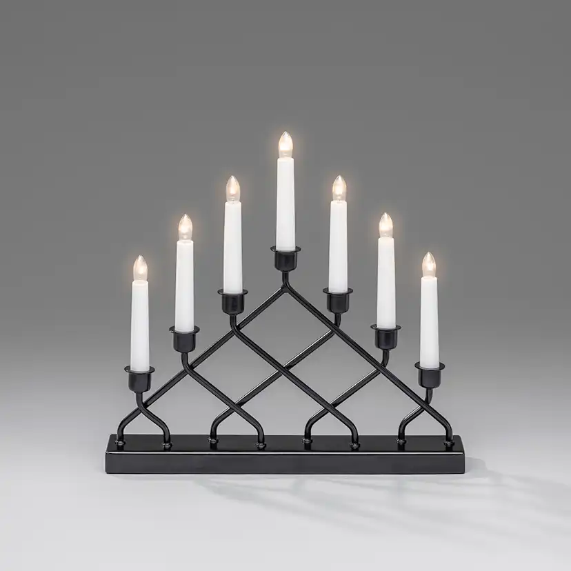 Adventsljusstake Gnosjö Konstsmide 7L Kryss