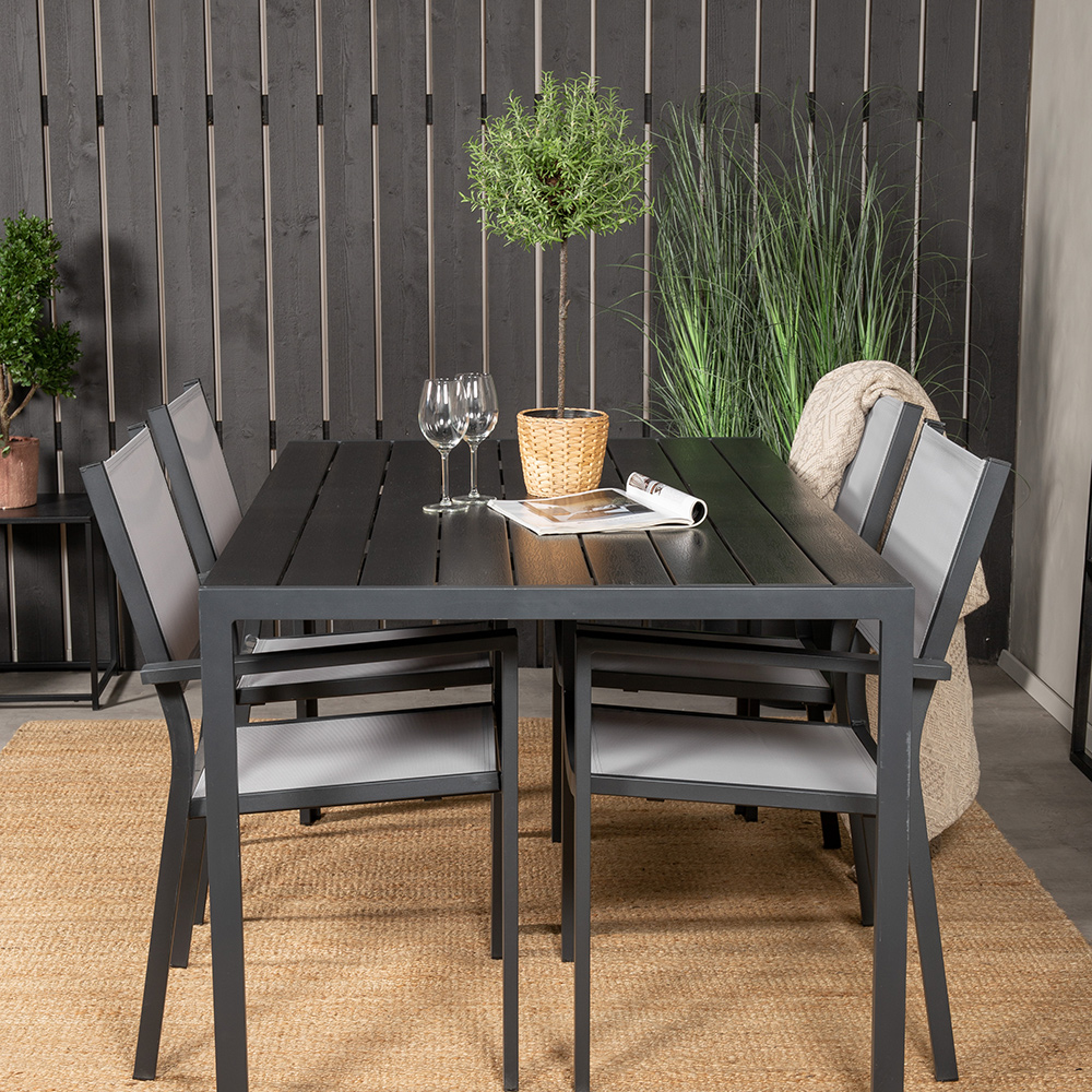 Matgrupp Utomhus Venture Home Bront 150 med 4 Copacabana KarmTrädgårdsstolar