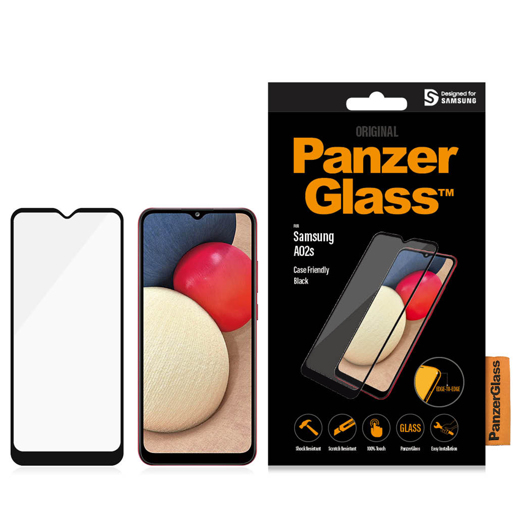 Skärmskydd Panzerglass Samsung Galaxy A02s Case Friendly