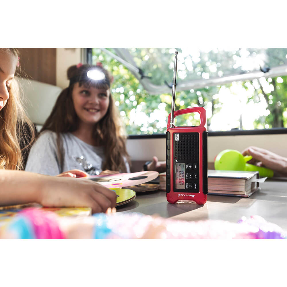 Nödradio Power Bank Midland ER200 Röd/Svart