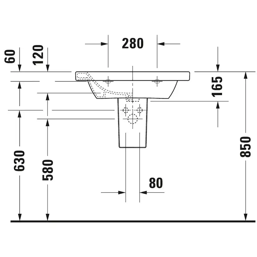 Tvättställ Duravit DuraStyle 2320
