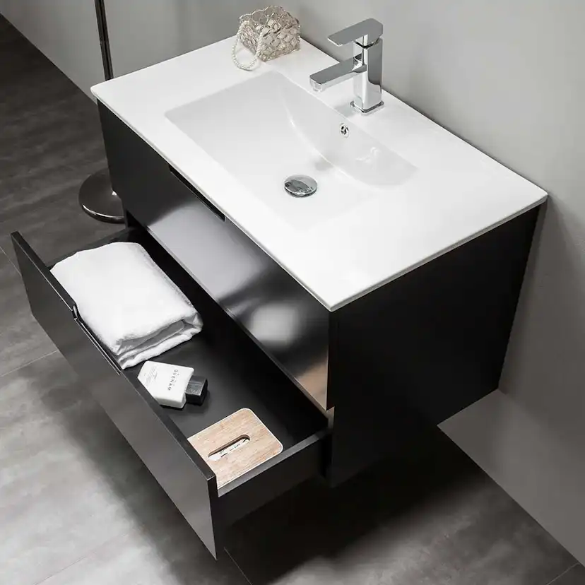 Tvättställskåp Bathlife Glädje Svart