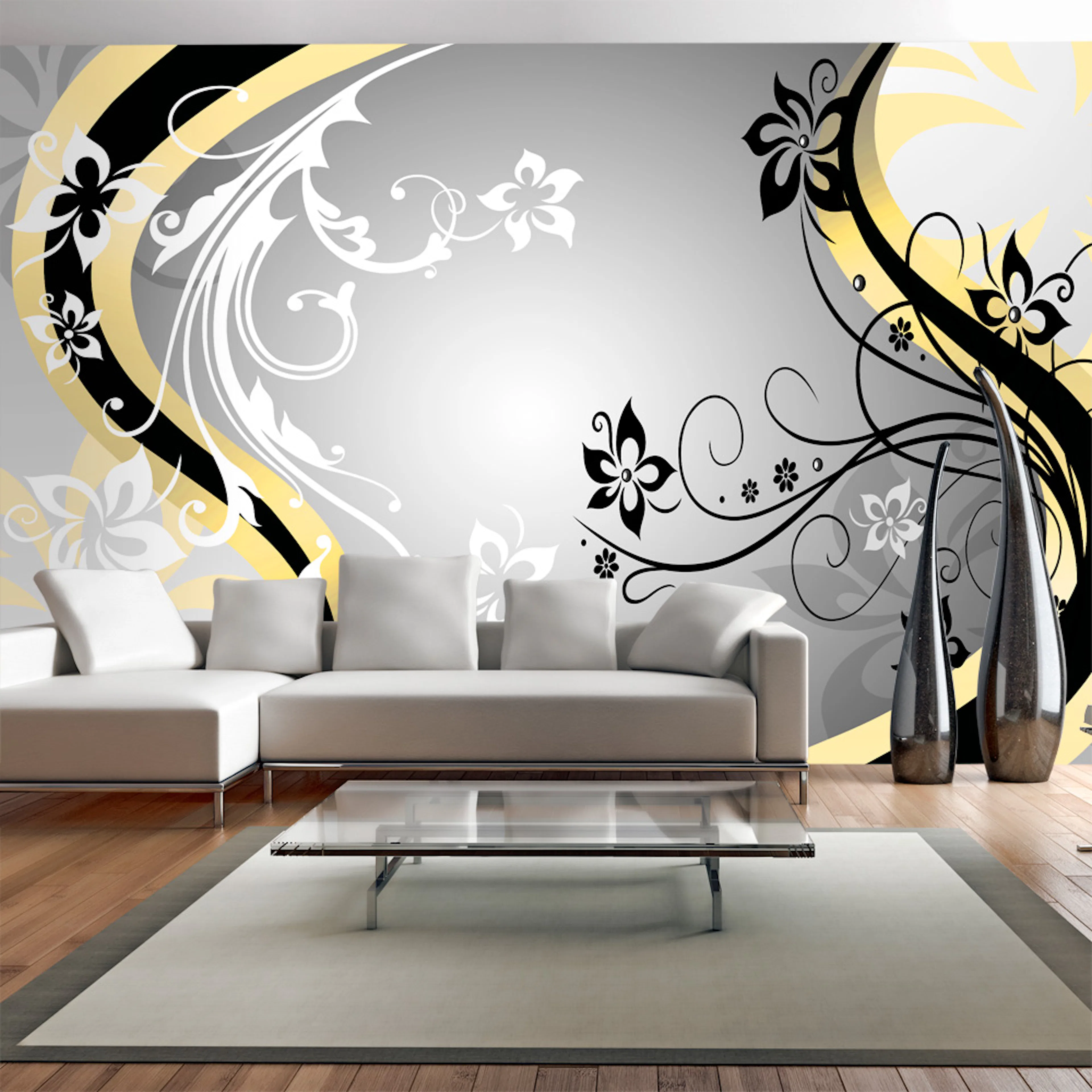 Fototapet XXL Arkiio Artflowers yellow 500x280 cm