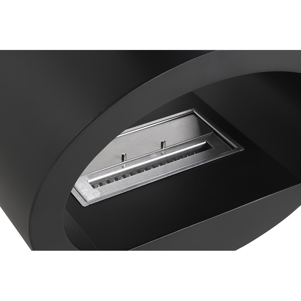 Braskamin Arkiio Mauro Svart Takhängd Etanolkamin i Stål