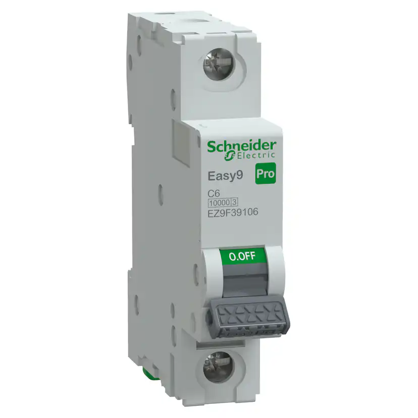 Minibrytare Schneider Electric Easy9 1-polig C-karakteristik 6–25A 10kA