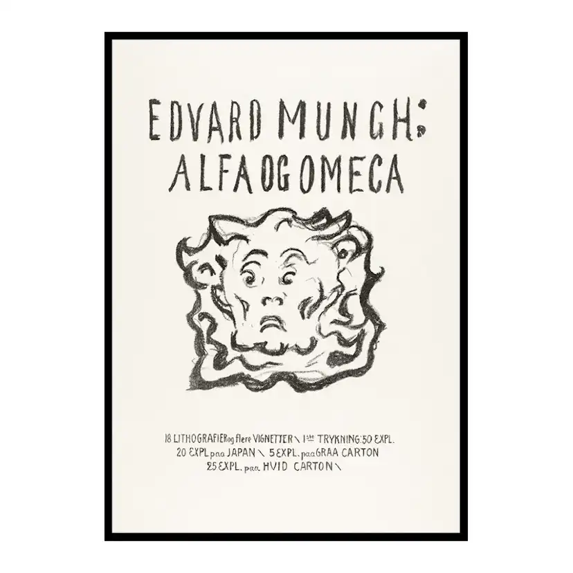 Poster Gallerix Alpha And Omega By Edvard Munch
