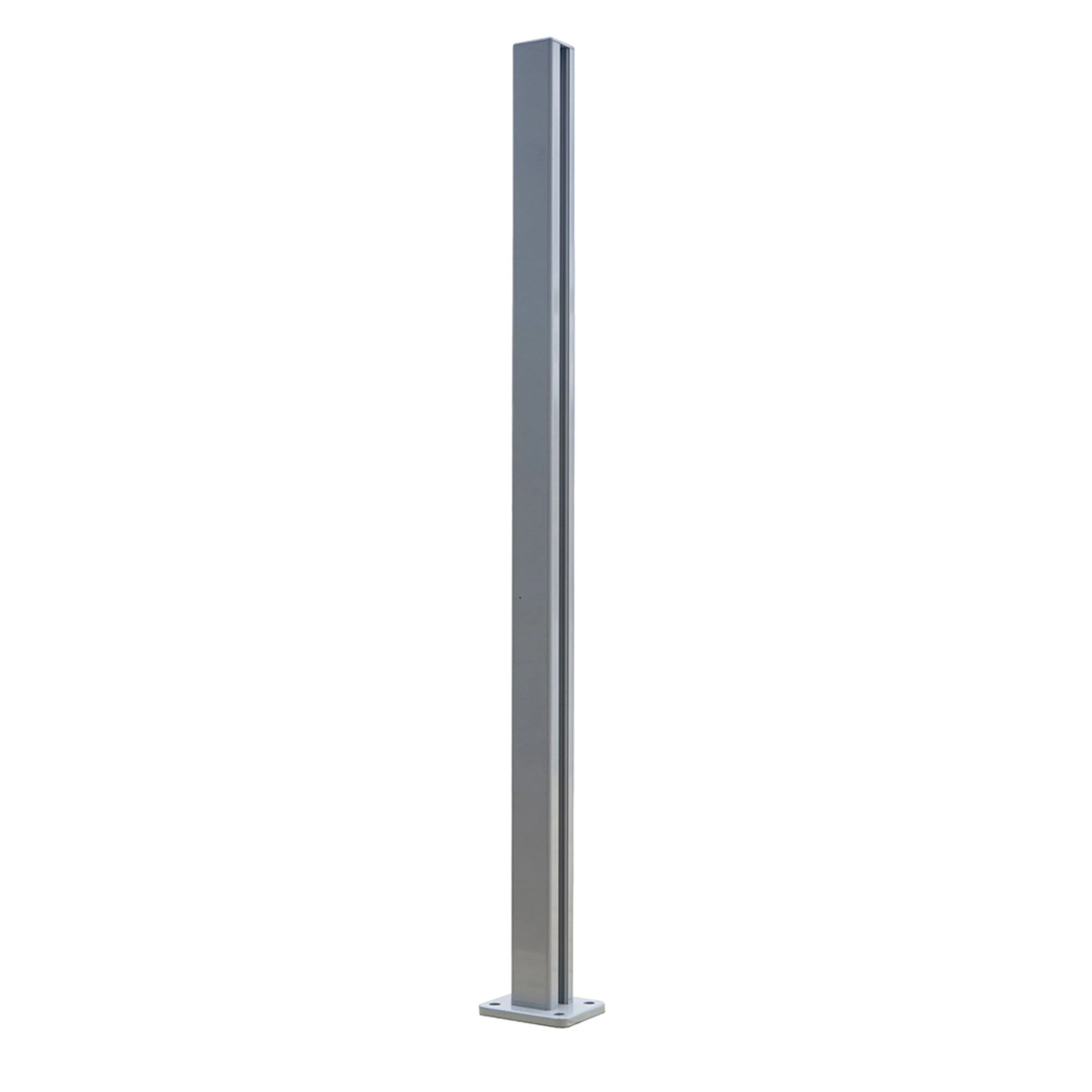 Mellanstolpe Novoroom Aluminium med Fot