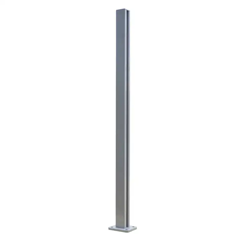 Ändstolpe Novoroom Aluminium med Fot