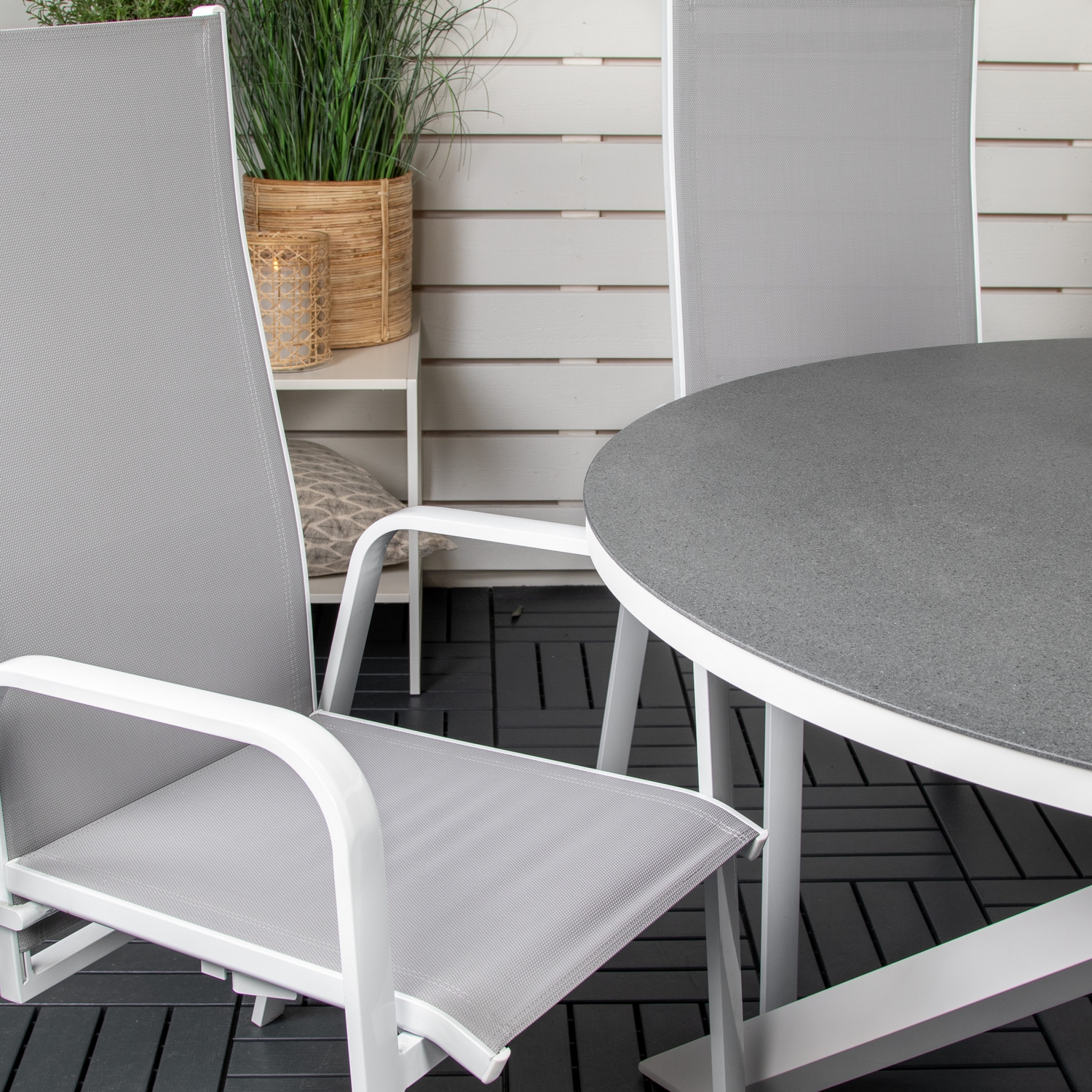 Matgrupp Venture Home Copacabana med 6 Copacabana Recliner Stolar