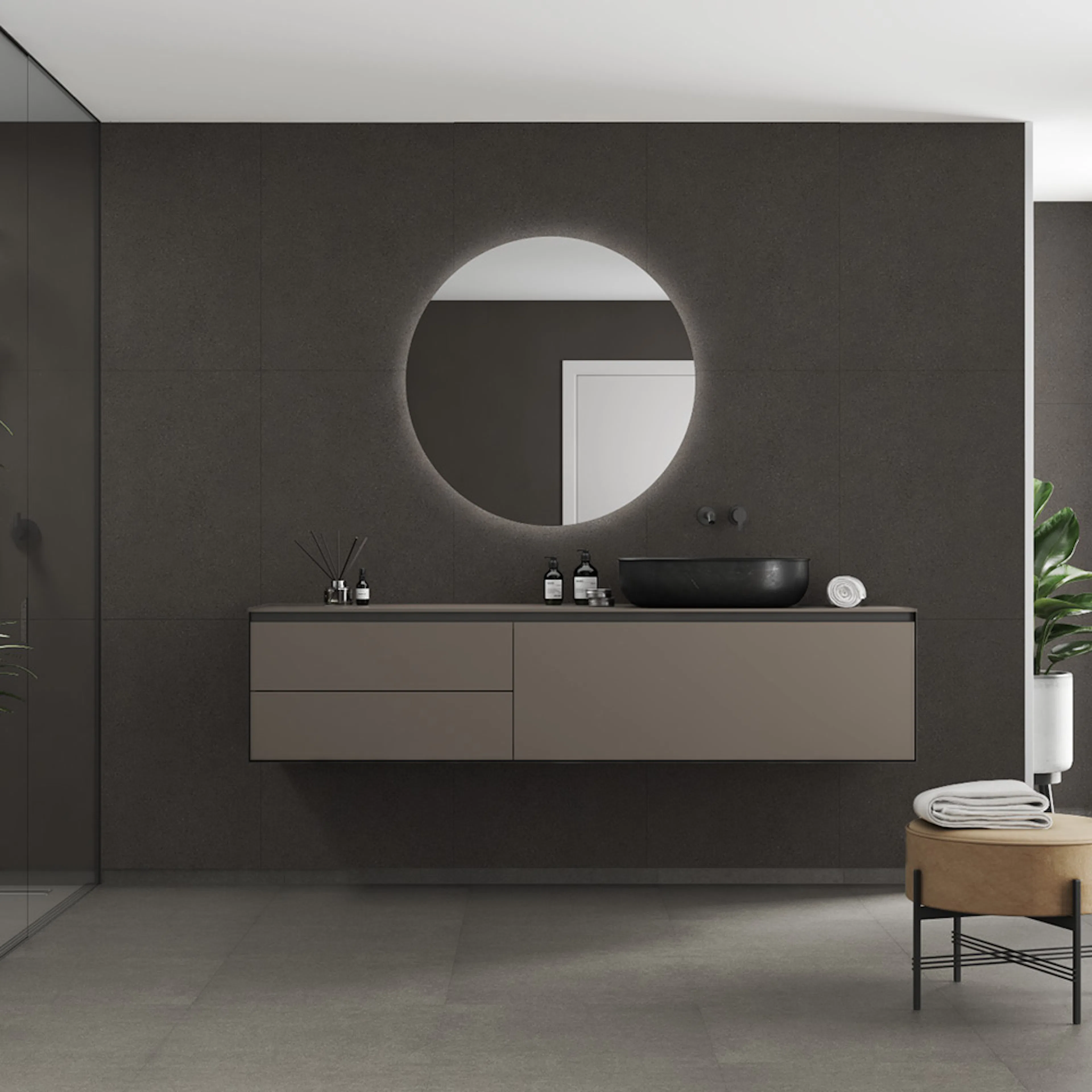 Våtrumsskiva Fibo 4003-M6080 S Grey Terrazzo 10x620x2400 mm