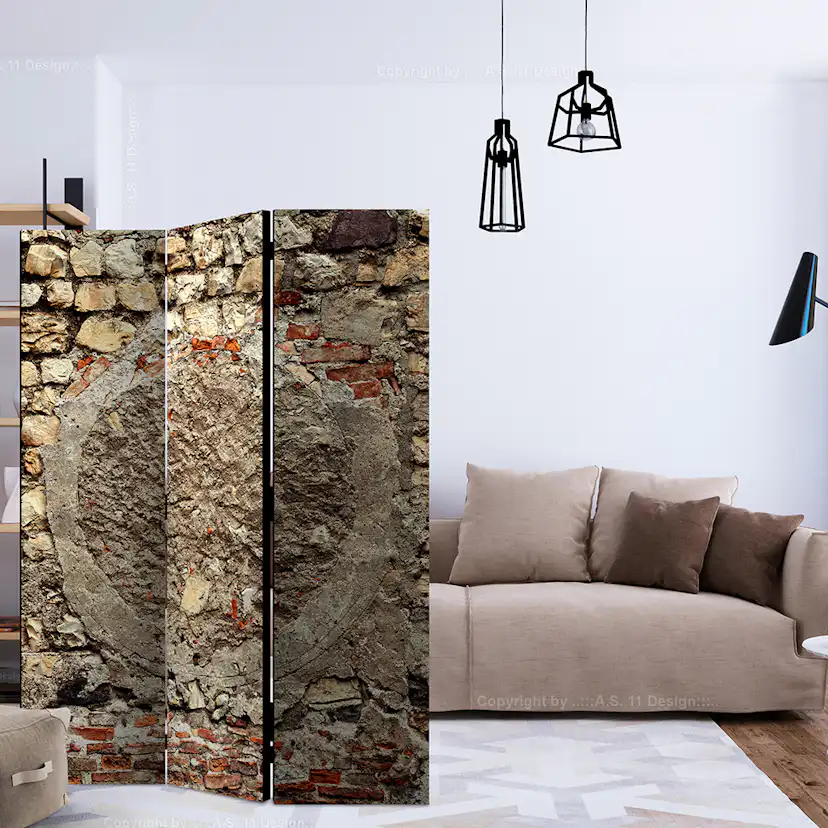 Rumsavdelare Skärmvägg Arkiio Stony Battle 135x172 cm