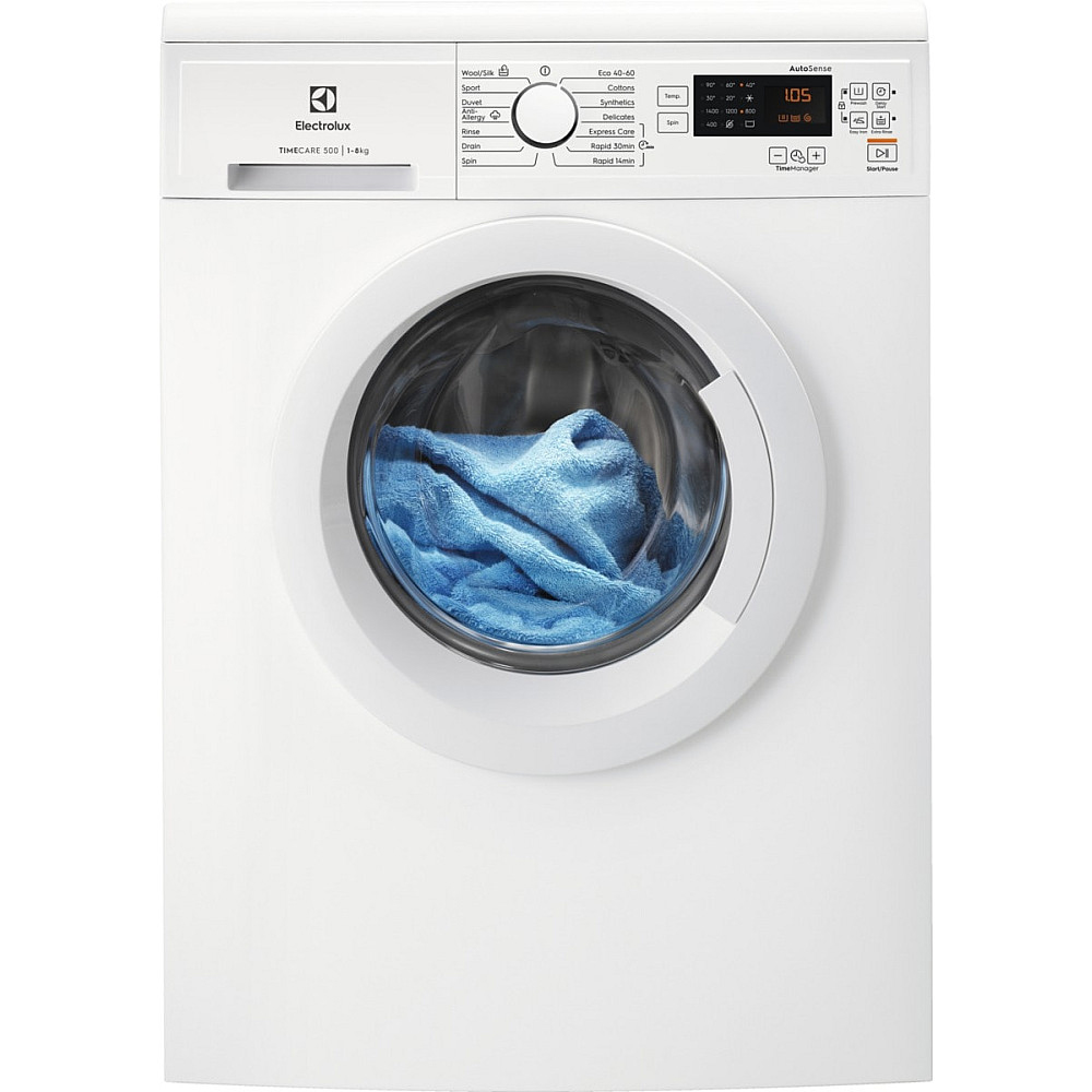 Frontmatad Tvättmaskin Electrolux TimeCare EW2F3048C1 med TimeManager och Invertermotor