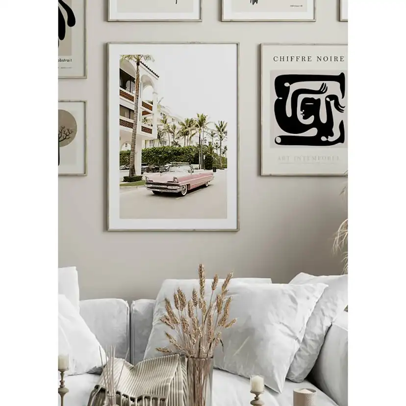 Poster Gallerix Vintage Pink Car
