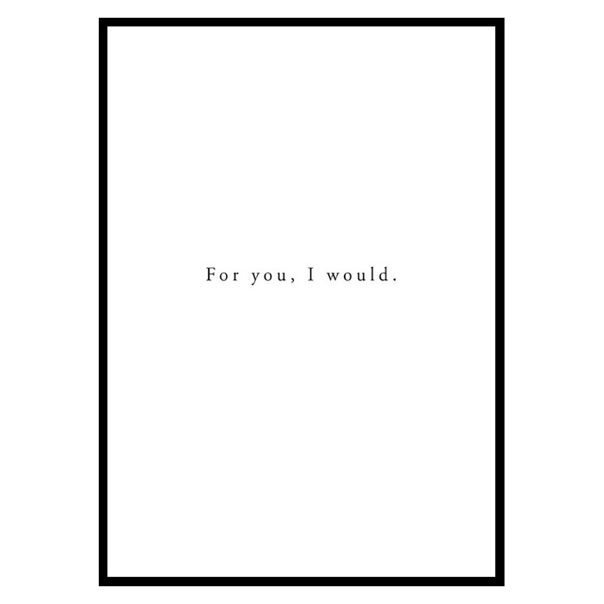 Poster Gallerix For You I Would