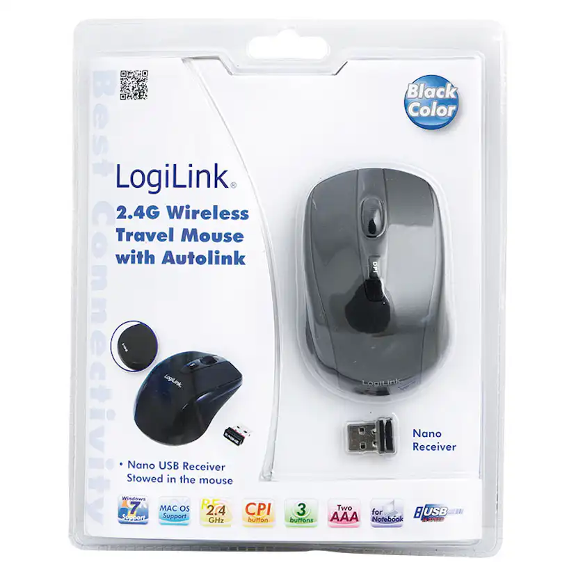 Trådlös Optisk Mus LogiLink 3-knappars