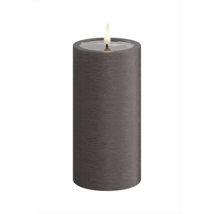 LED-Blockljus UNIQUE Candles 7,5x15 cm
