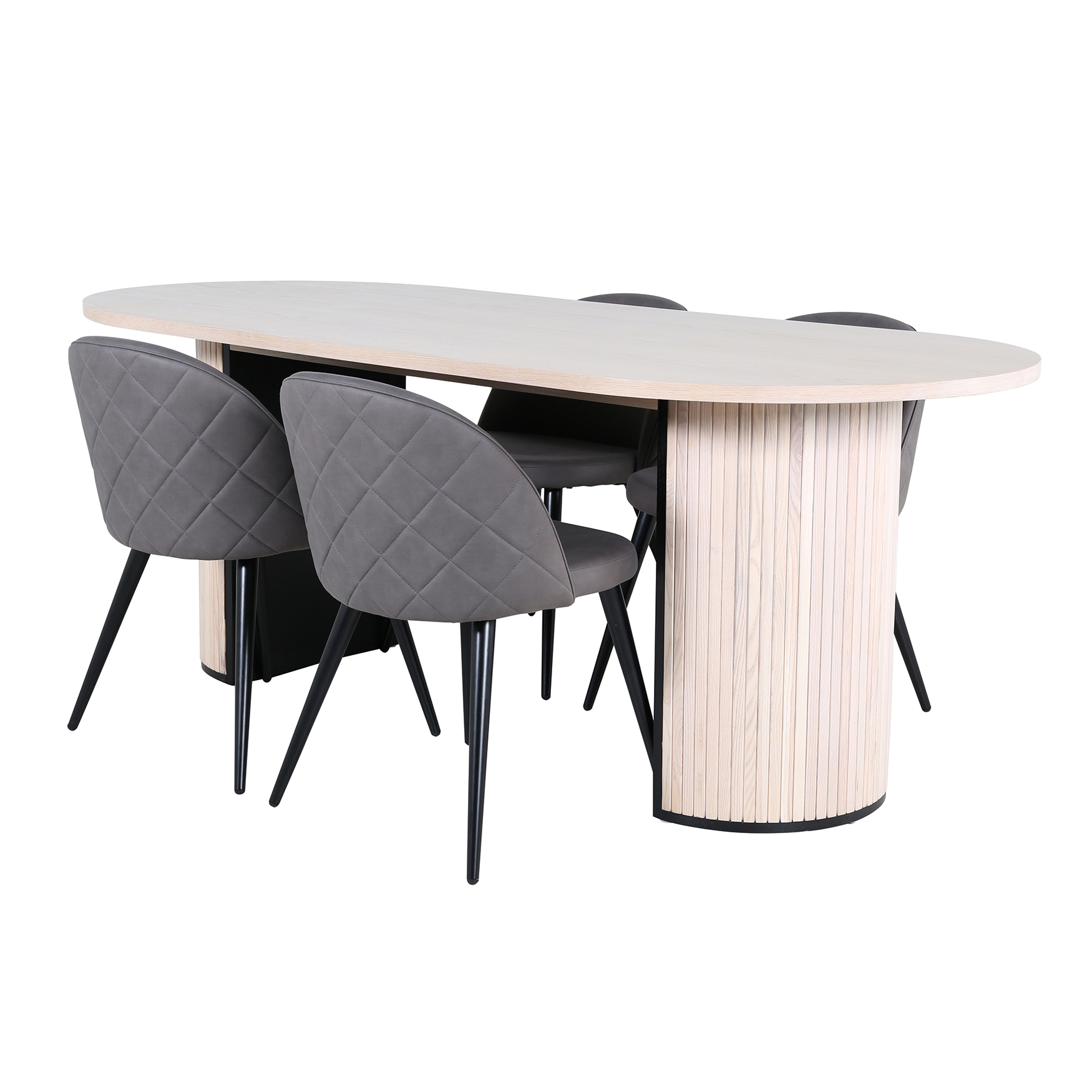 Matgrupp Venture Home med Bianca Matbord och 4 Valentina Stitcthes Matstolar