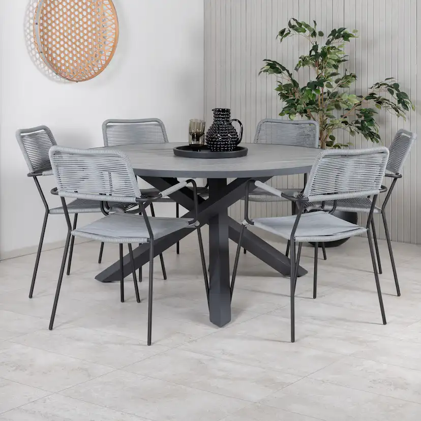 Matgrupp Venture Home Pincy med 6 Leon Matstolar