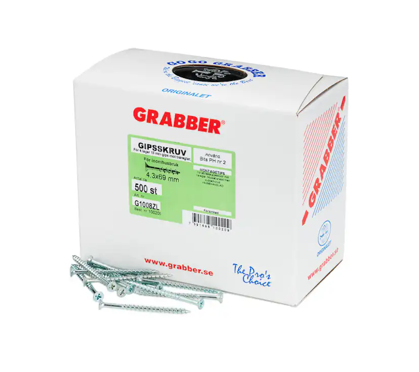 Gipsskruv Grabber med Dubbelhuvud