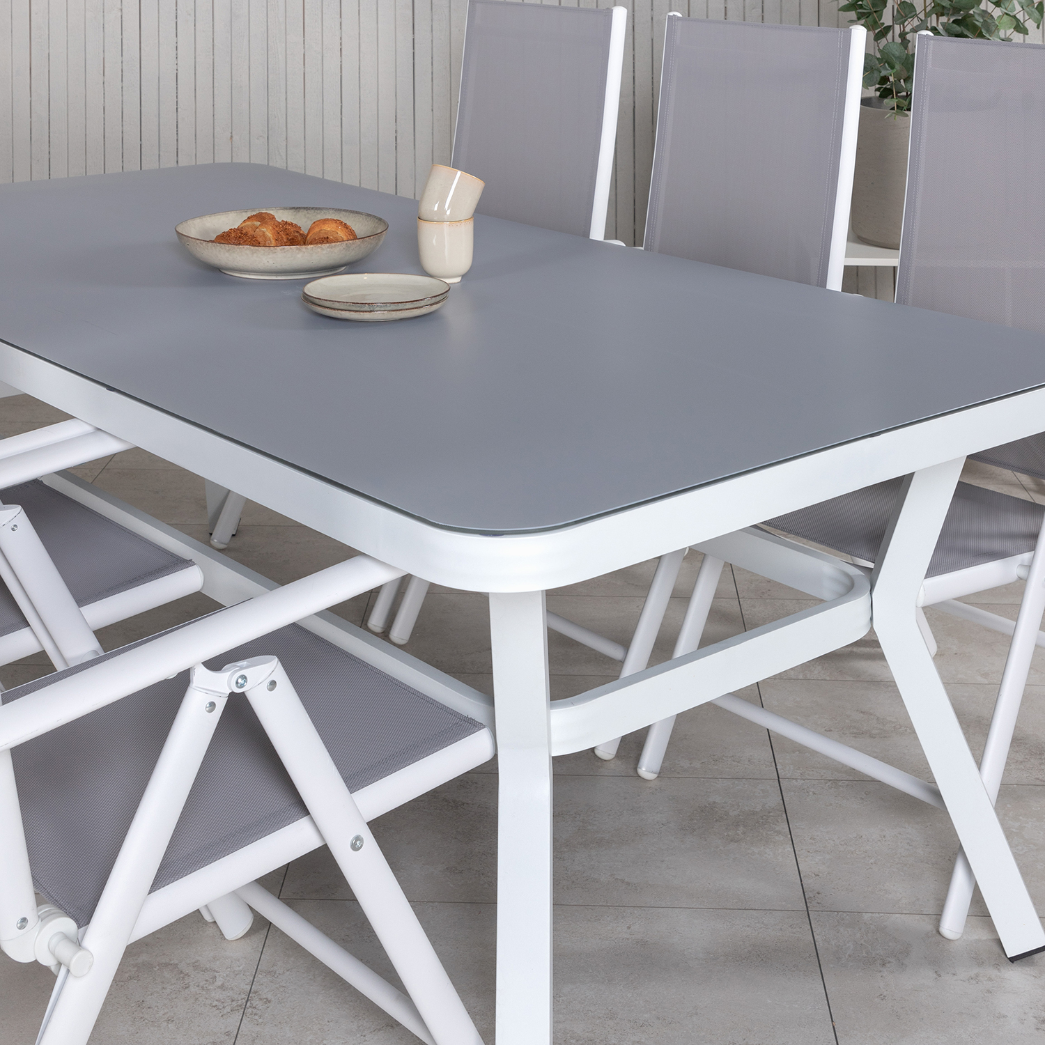 Matgrupp Venture Home Virya 160x90 med 6 Break Matstolar