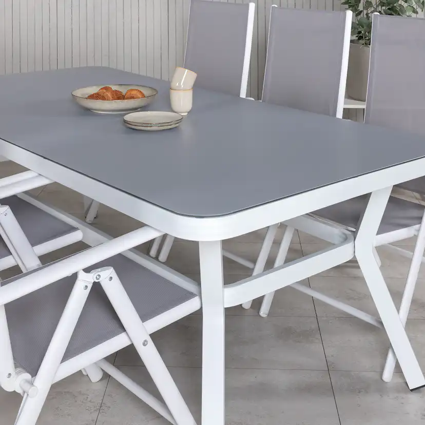 Matgrupp Venture Home Virya 160x90 med 6 Break Matstolar