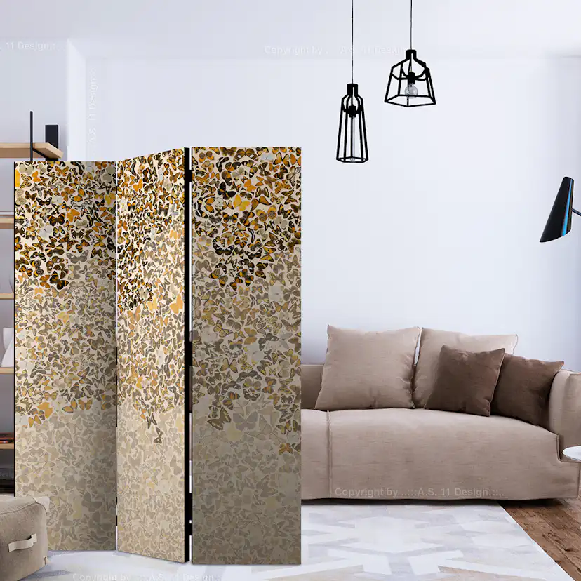 Rumsavdelare Skärmvägg Arkiio Art And Butterflies 135x172 cm