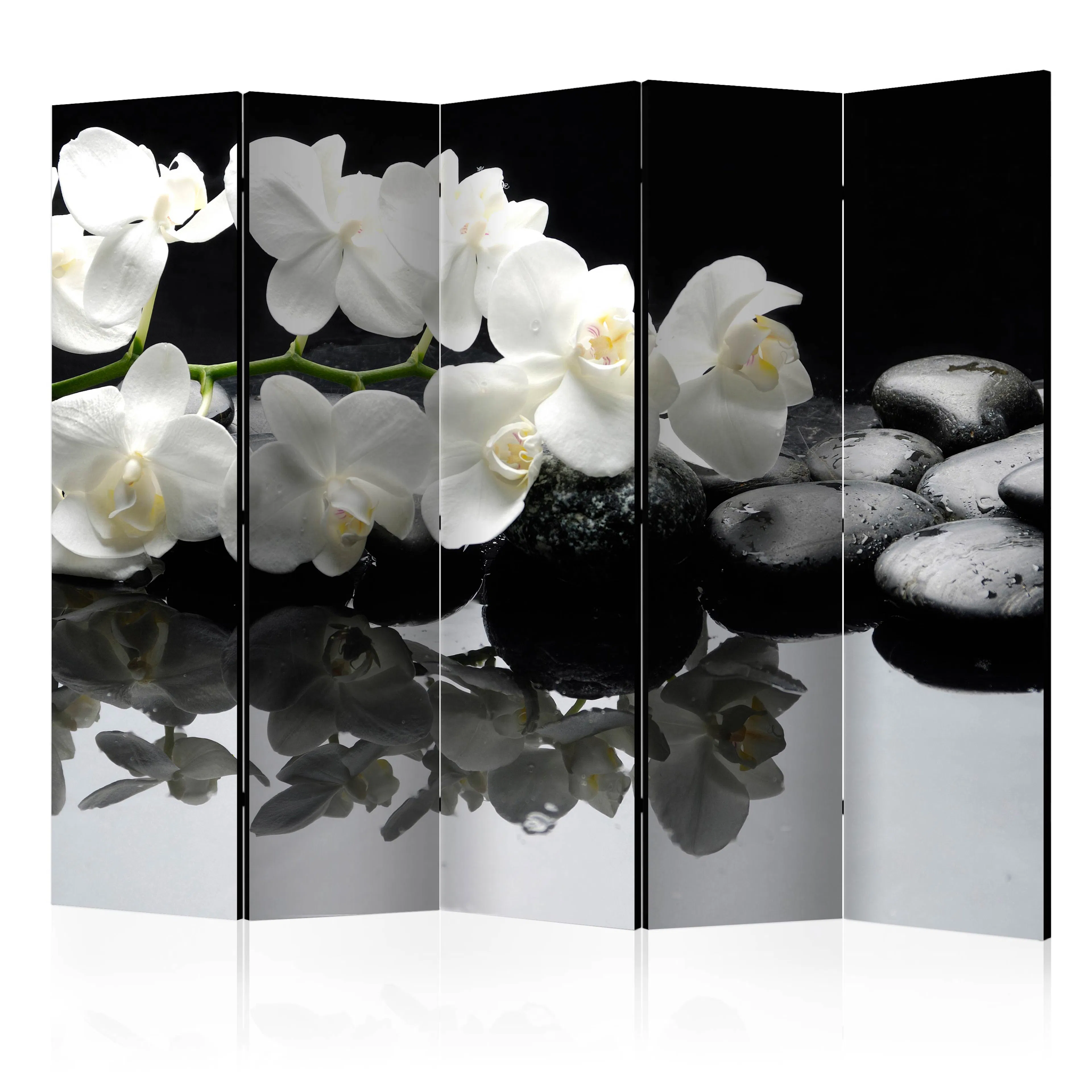 Rumsavdelare Skärmvägg Arkiio Spa, Stones and Orchid II 225x172 cm