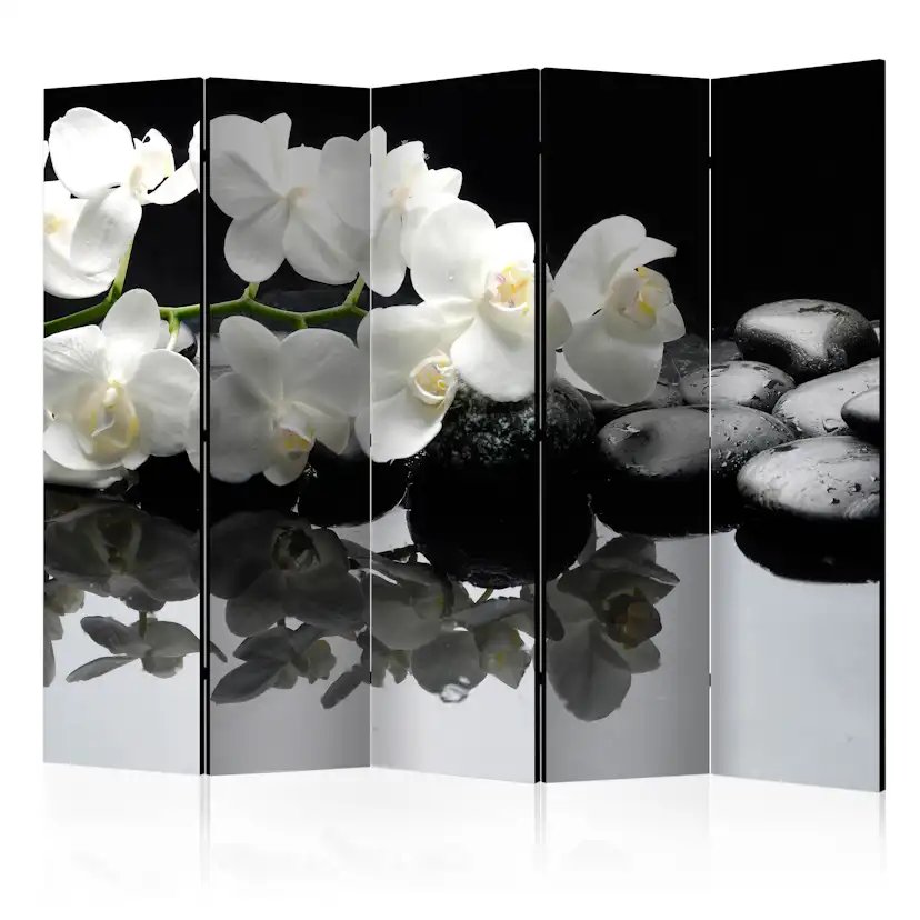 Rumsavdelare Skärmvägg Arkiio Spa, Stones and Orchid II 225x172 cm