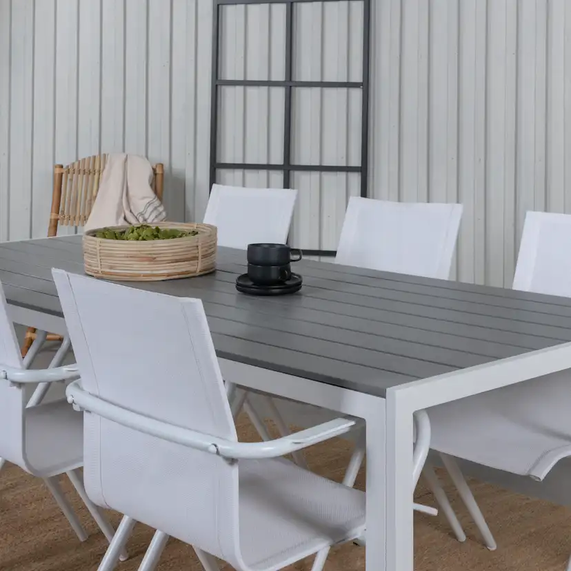 Matgrupp Utomhus Venture Home Break med 6 Alina Trädgårdsstolar