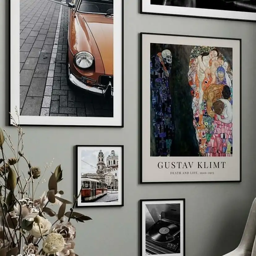 Poster Gallerix Death And Life By Gustav Klimt