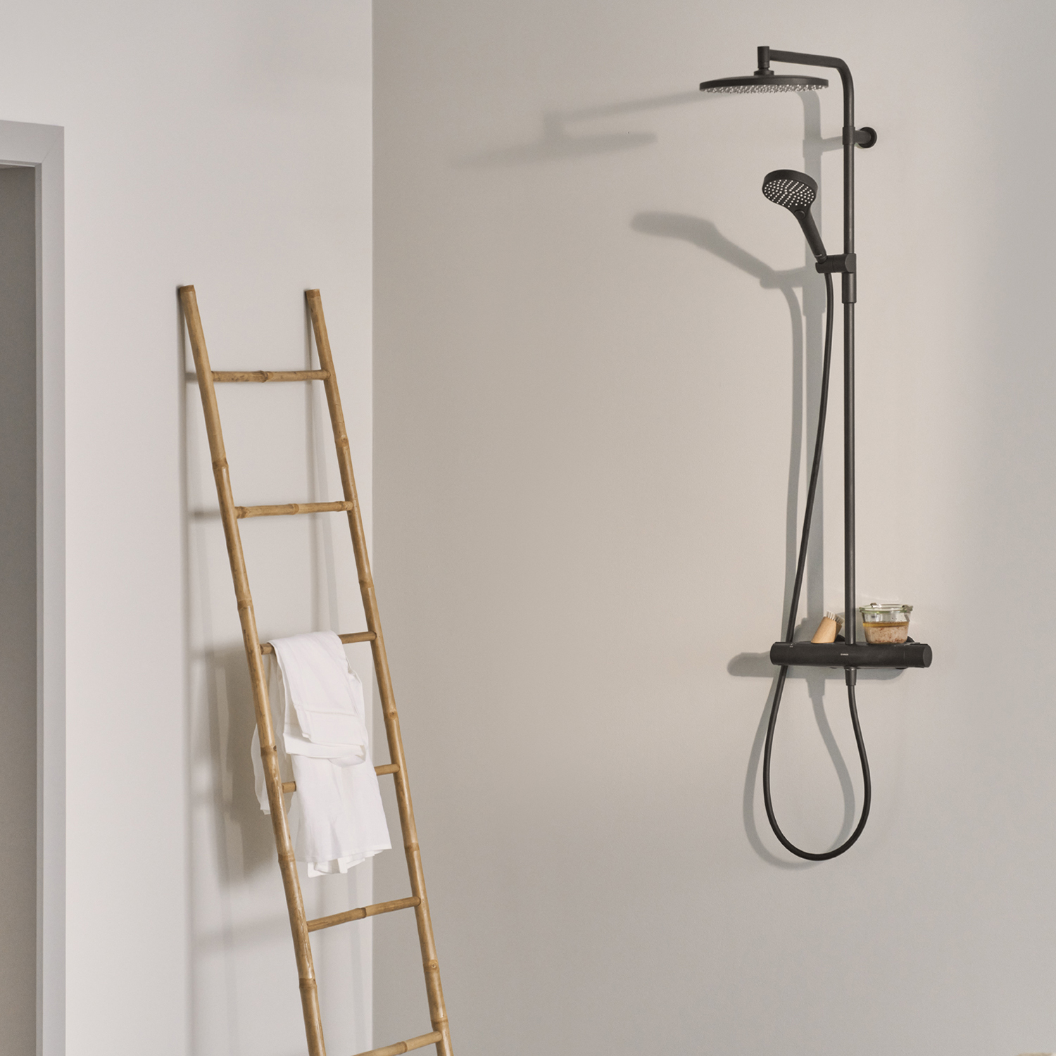 Oras Optima Style Duschsystem 7156N-33 160 CC, Svart