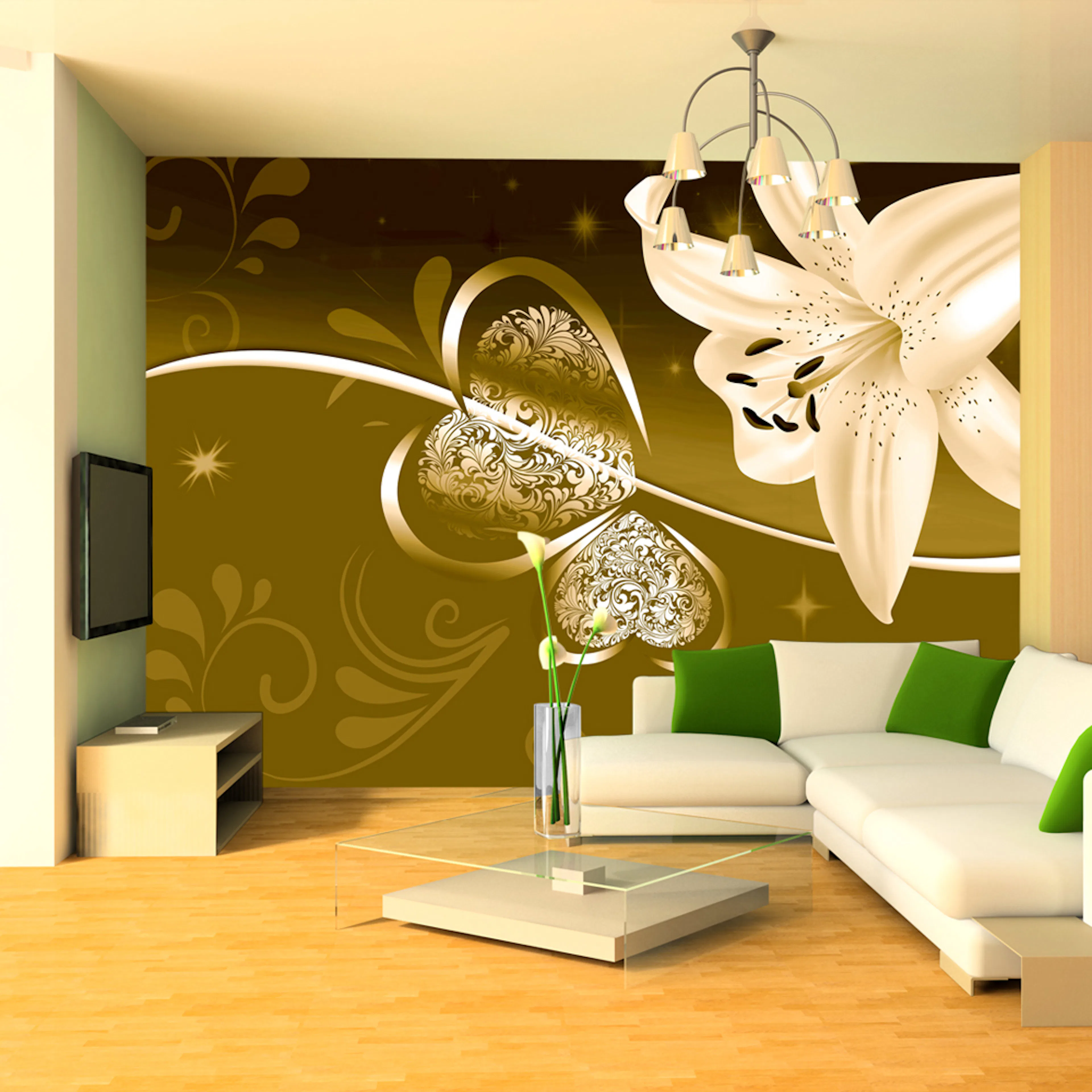 Fototapet Arkiio Lily In Shades Of Green