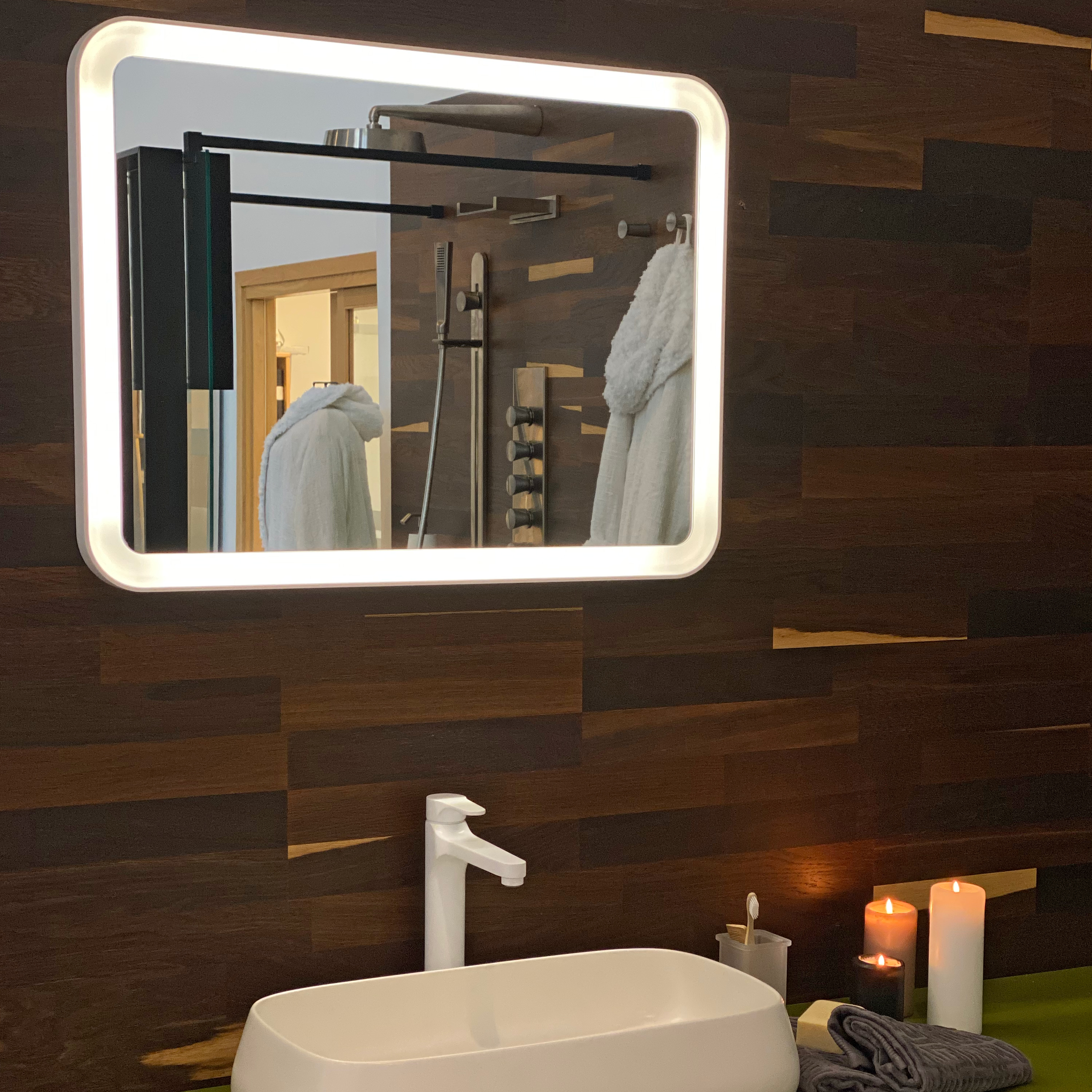 Spegel LH Elegant med LED Belysning Rektangulär