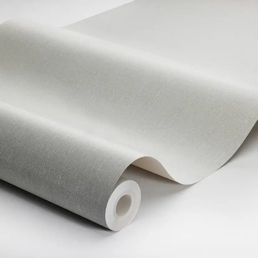 Tapet Boråstapeter Linen Sage Green 4334 EasyUp, Enfärgad Grön