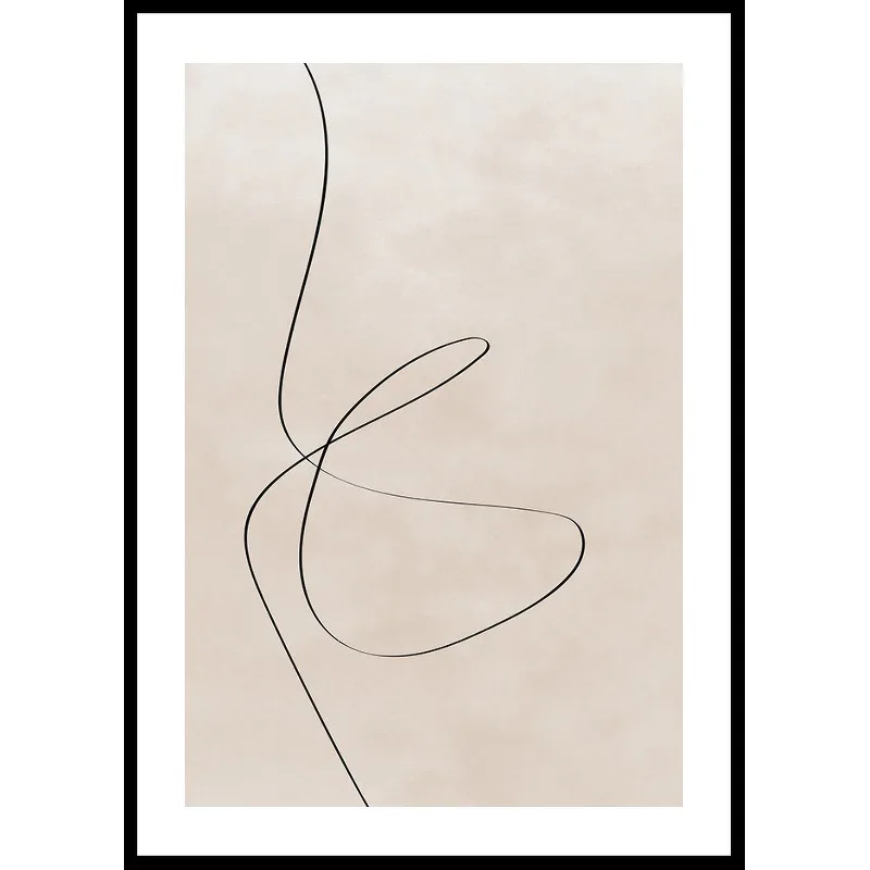 Line Art Abstract Shapes No2 30x40 30x40 cm