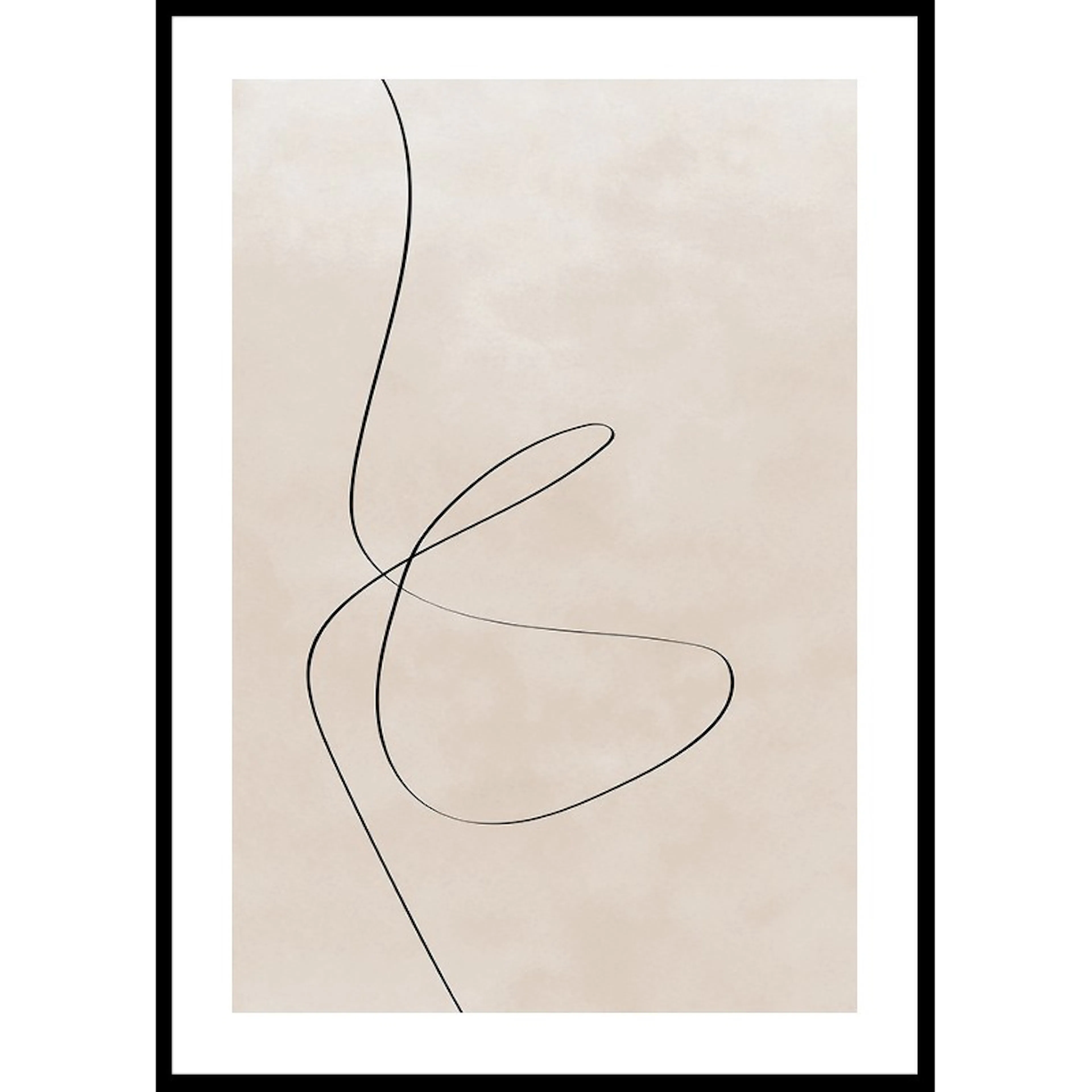 Line Art Abstract Shapes No2 30x40 30x40 cm