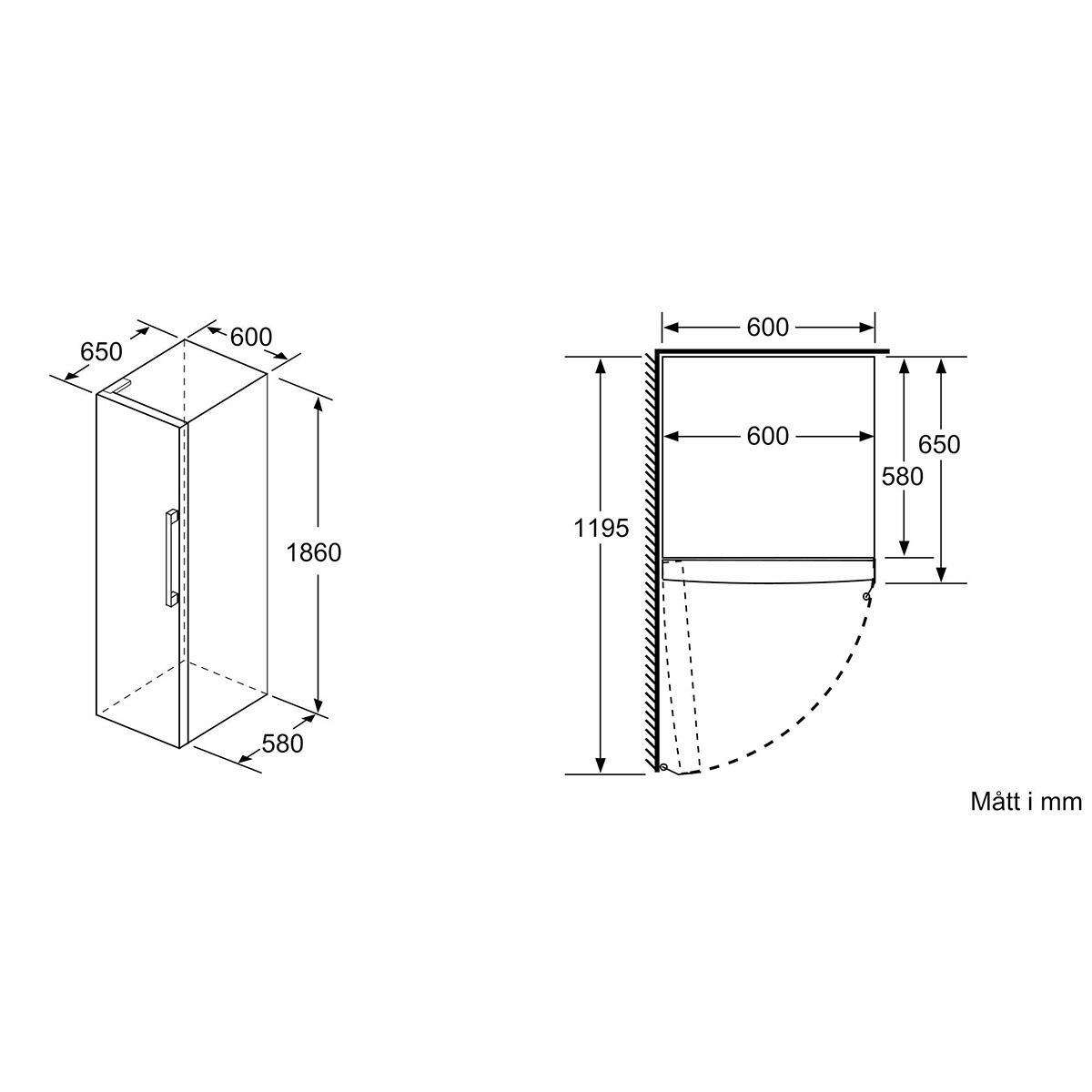 Fristående Kylskåp Siemens KS36VVXDP iQ300 Black Steel med LED-belysning