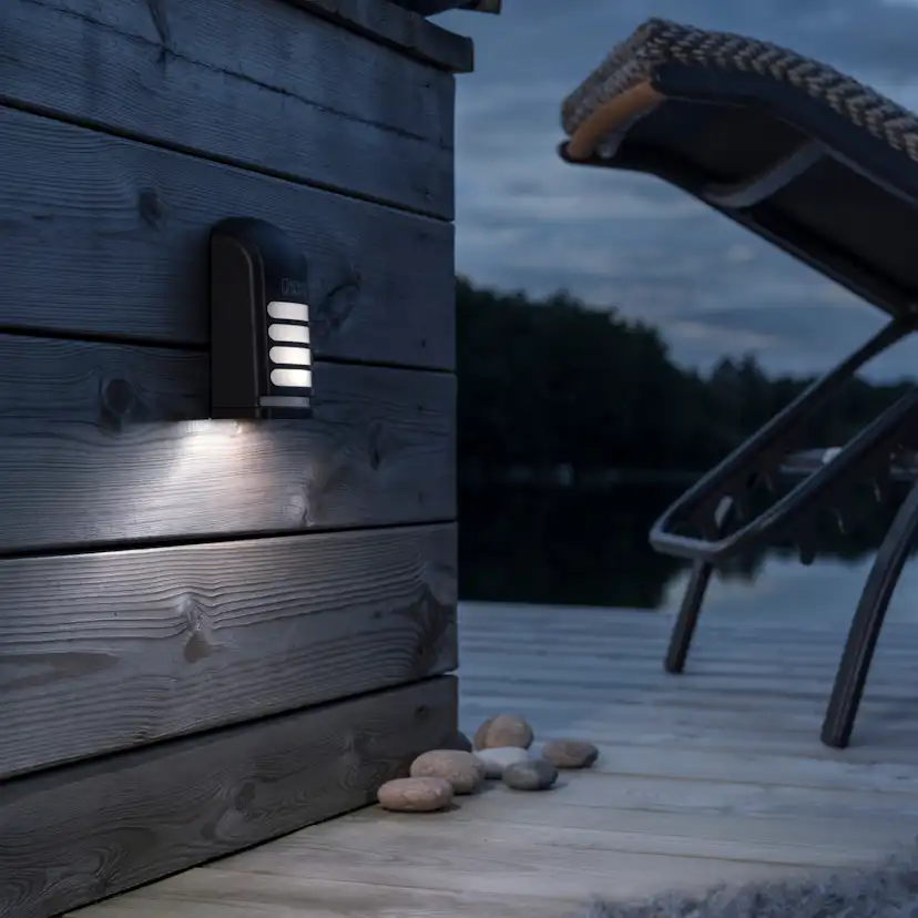 Vägglykta Gnosjö Konstsmide Prato LED Rörelsevakt Batteri